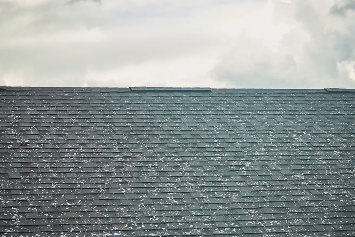 Hail on roof